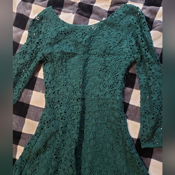 Joie dress emerald green 3/4 sleeve - Picture 2 of 7